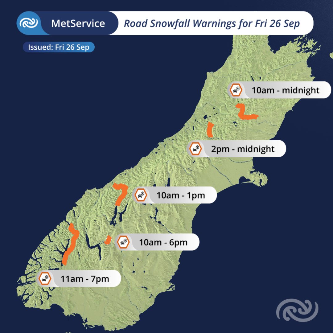 MetService New Zealand added a... - MetService New Zealand