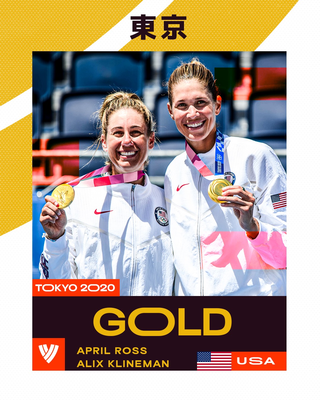 We celebrate Team USA athletes Alix Klineman and April Ross as