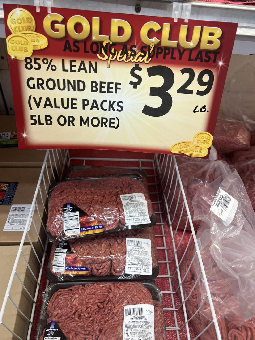 Sandy - Spot Buy Alert! 85% Lean Fresh Ground Beef 3.29/lb. Sold in 5lb ...