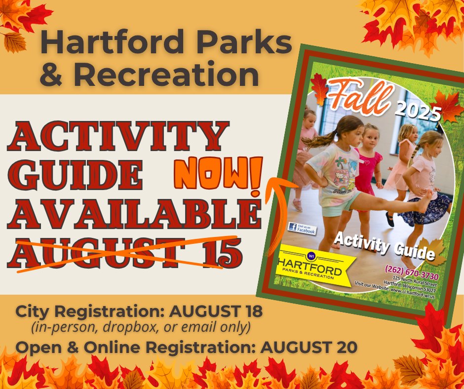 Hartford - 🍂 Our FALL ACTIVITY GUIDE HAS ARRIVED, and registration is ...