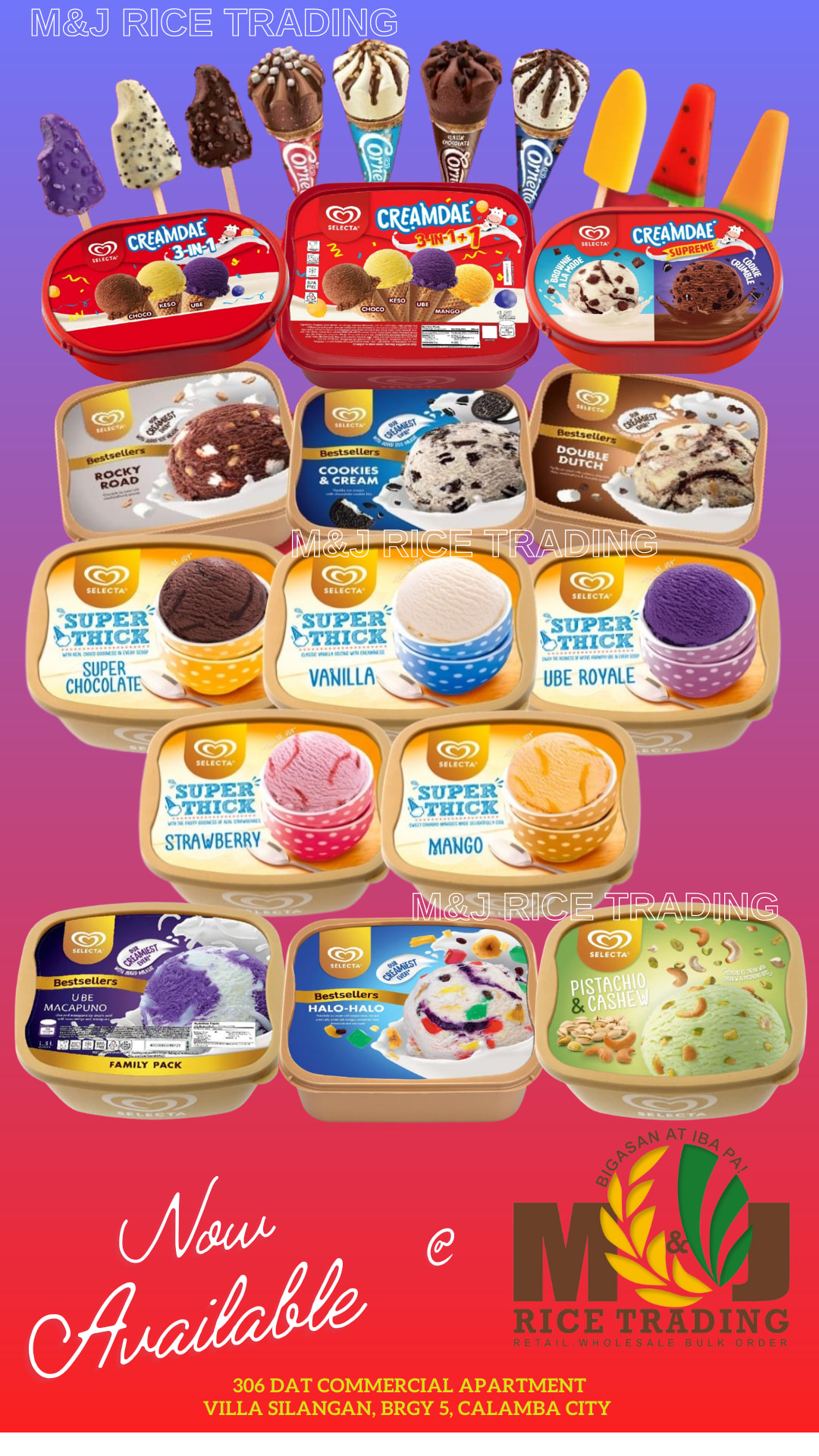 M & J Rice Trading, Bigasan At Iba Pa