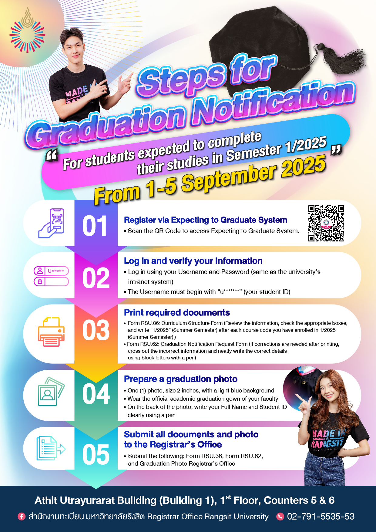 RANGSIT - 📌 Important Announcement from the Office of the Registrar ...