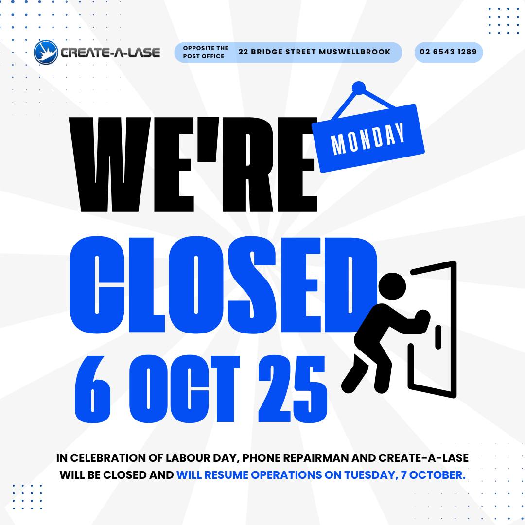 Create-A-Lase - We're closed this 𝑴𝒐𝒏𝒅𝒂𝒚, 𝟔𝒕𝒉 𝑶𝒄𝒕𝒐𝒃𝒆𝒓. In celebration ...