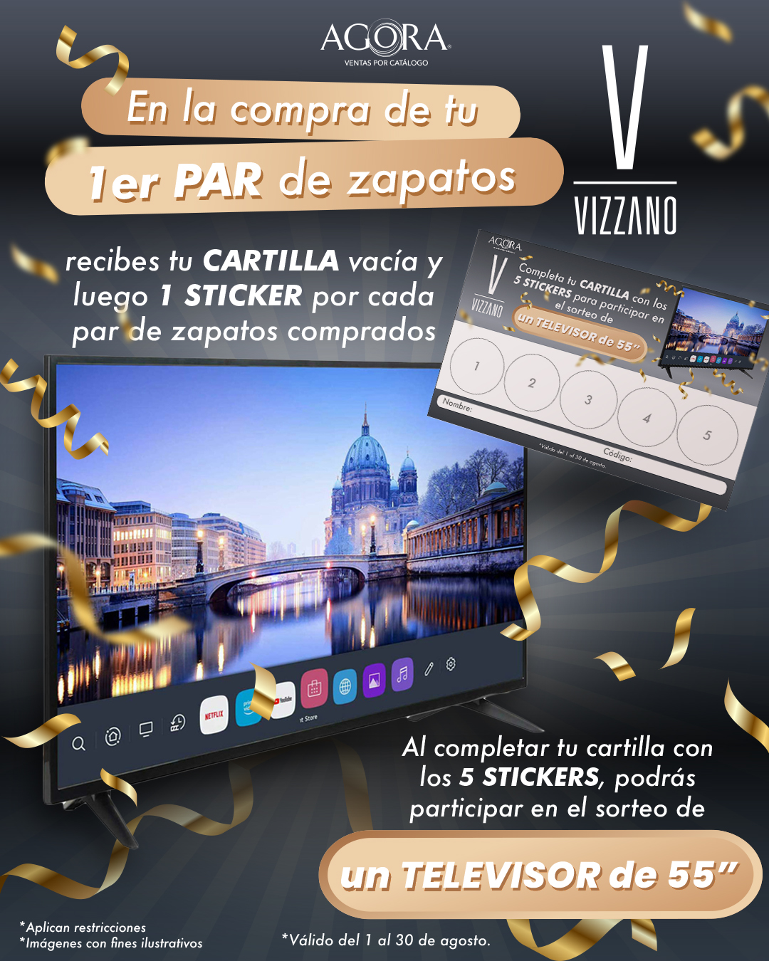 Agora - 👠 ¡Con VIZZANO ganas un TELEVISOR! Por cada par de zapatos ...