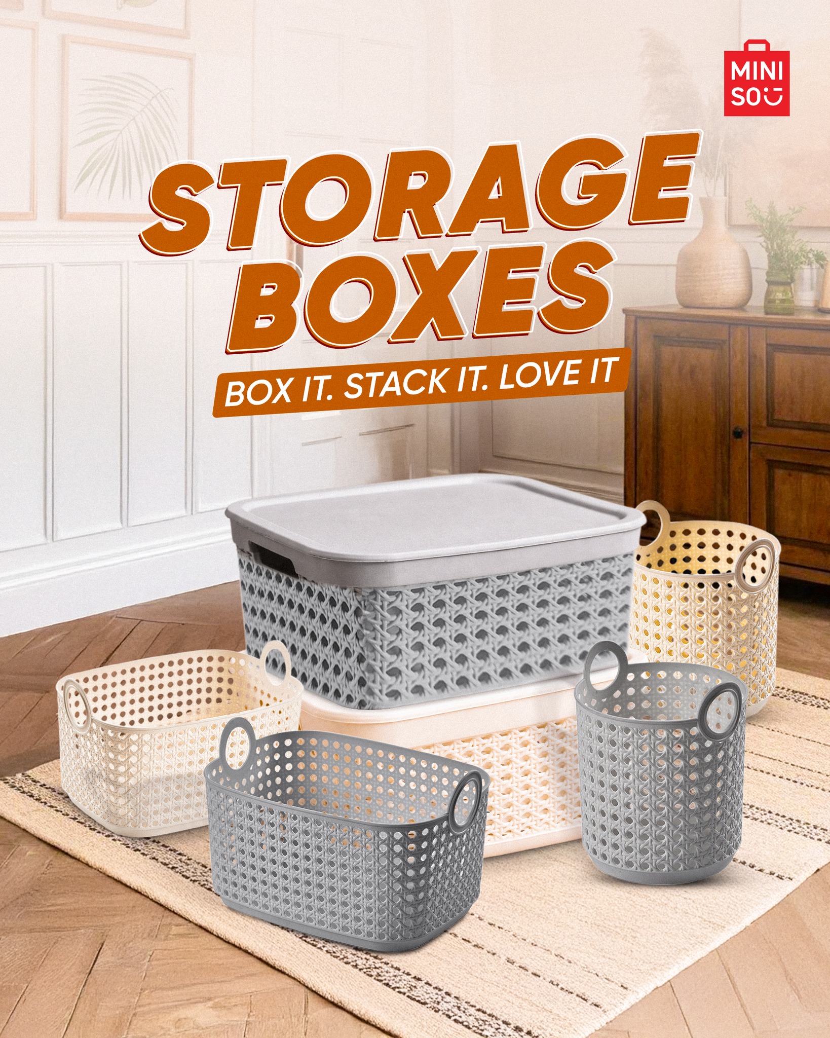 Miniso - Organize the MINISO way Miniso Storage Boxes 📍Find your ...
