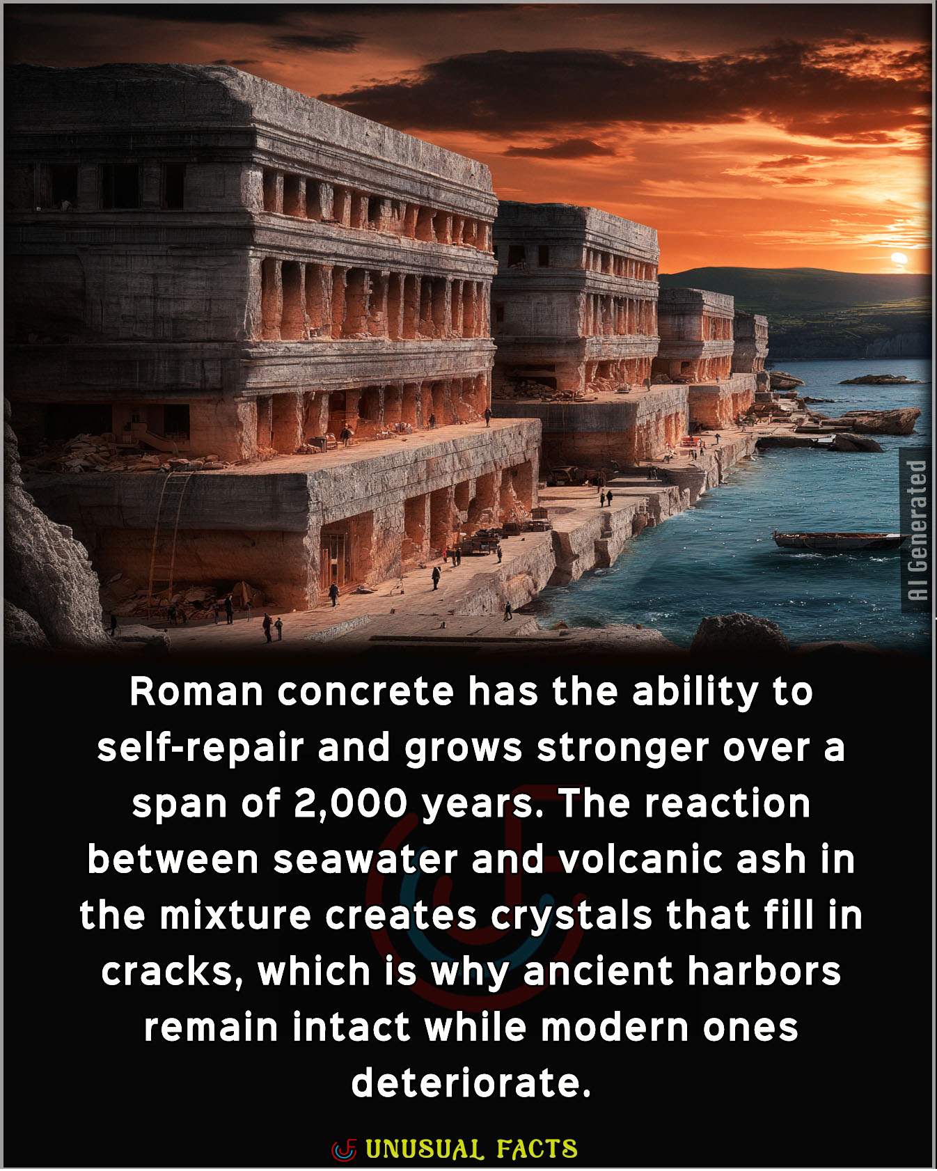 Unusual - Roman concrete, an ancient super-material used in structures ...