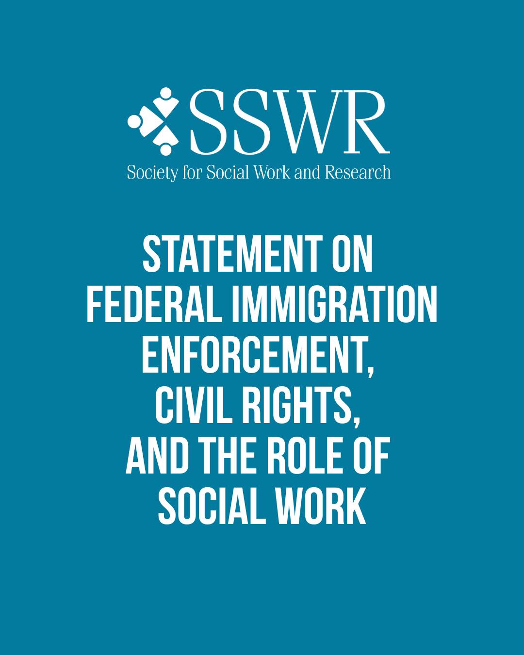 SSWR stands against... - Society for Social Work and Research | Facebook