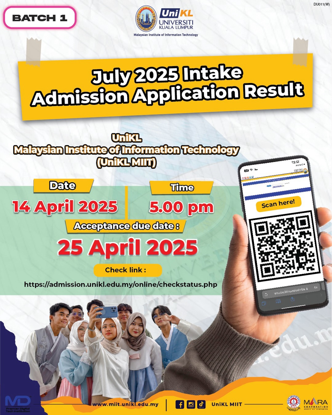 🎉 EXCITING ANNOUNCEMENT! 🎉 The July 2025 Intake Application Results ...