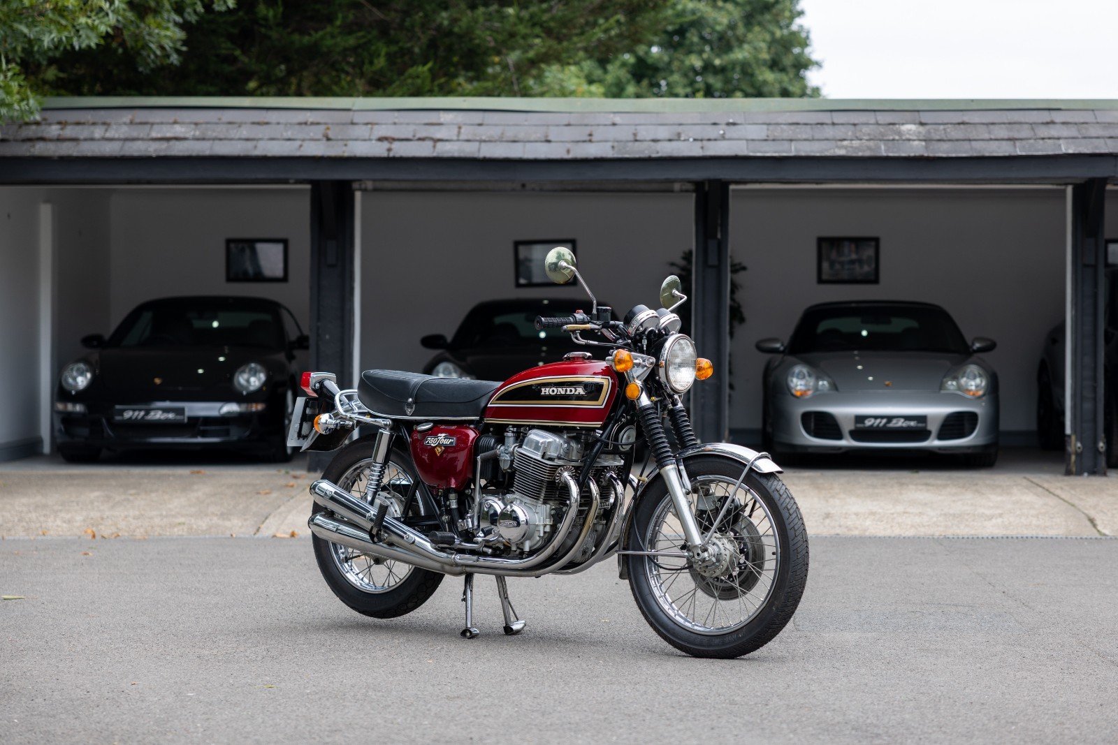 1975 Honda CB750 K5 in flake apricot red for sale