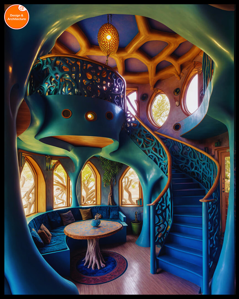 Design - This mesmerizing interior blends organic architecture with ...