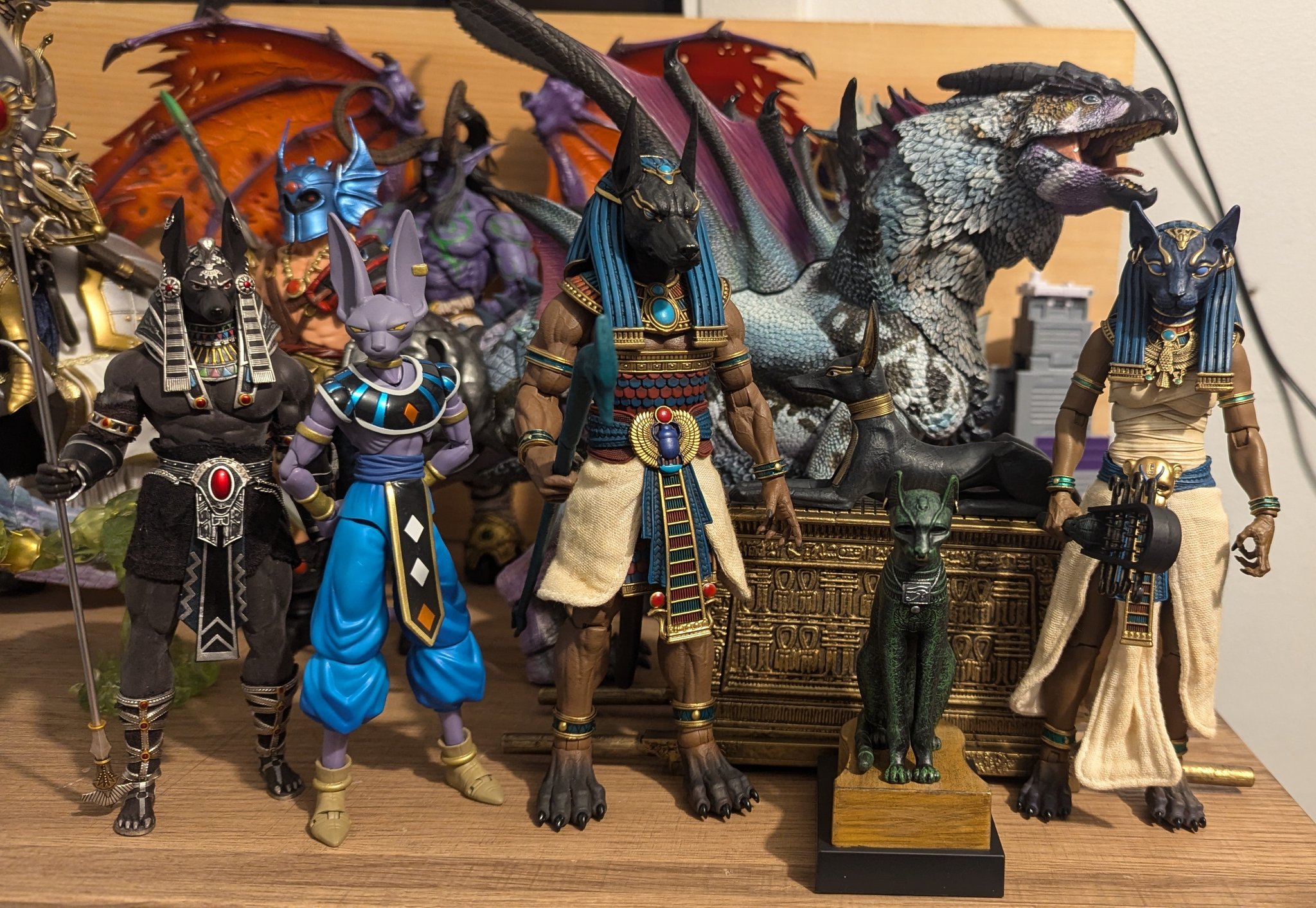 Figura Obscura Anubis and Basset action figures review