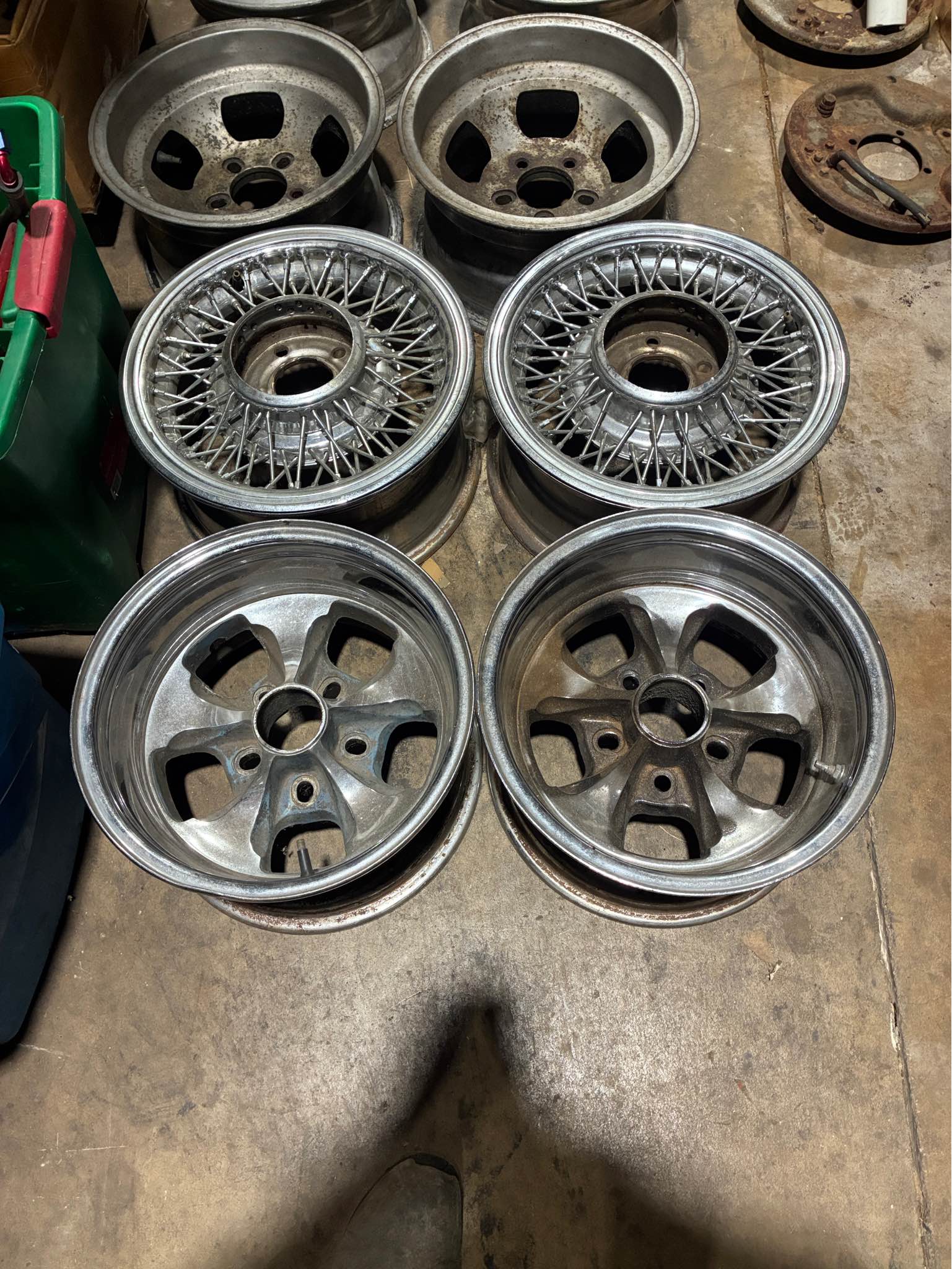 Vintage 14” & 15” Chevy Ford Rims - Car Wheels, Tires & Parts - Euclid ...