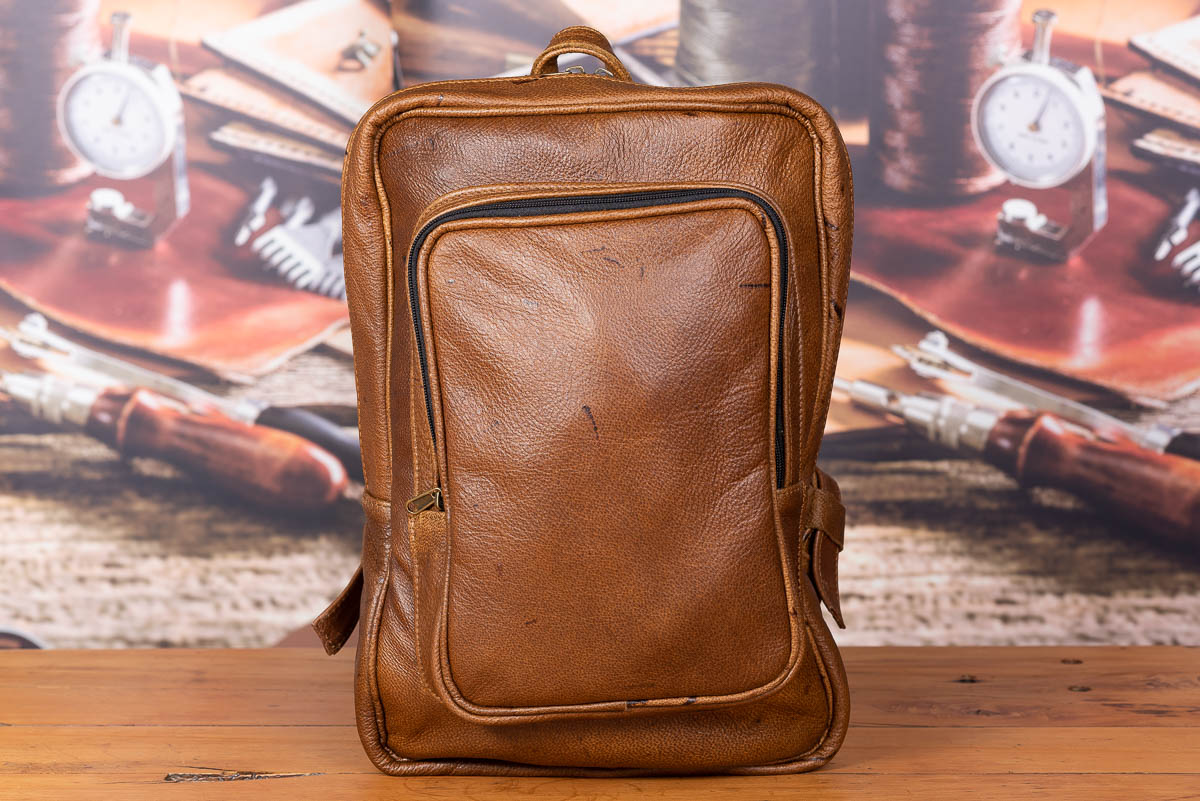 dirty leather backpack Wild Boar – Bad Leather Goods Leather Backpack Bag - Ladies