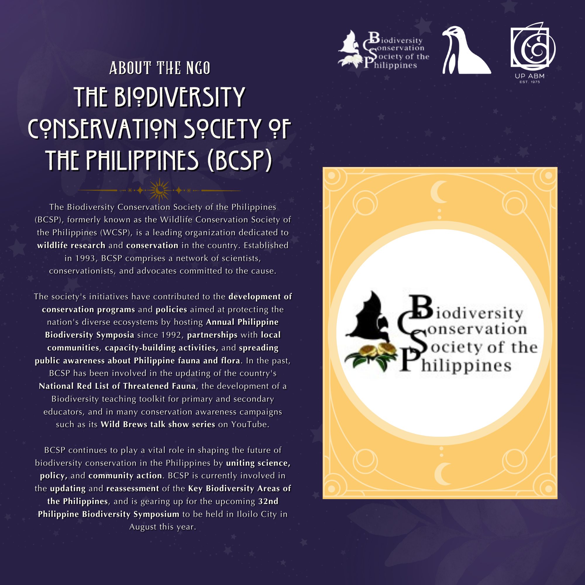 Biod... - Biodiversity Conservation Society of the Philippines