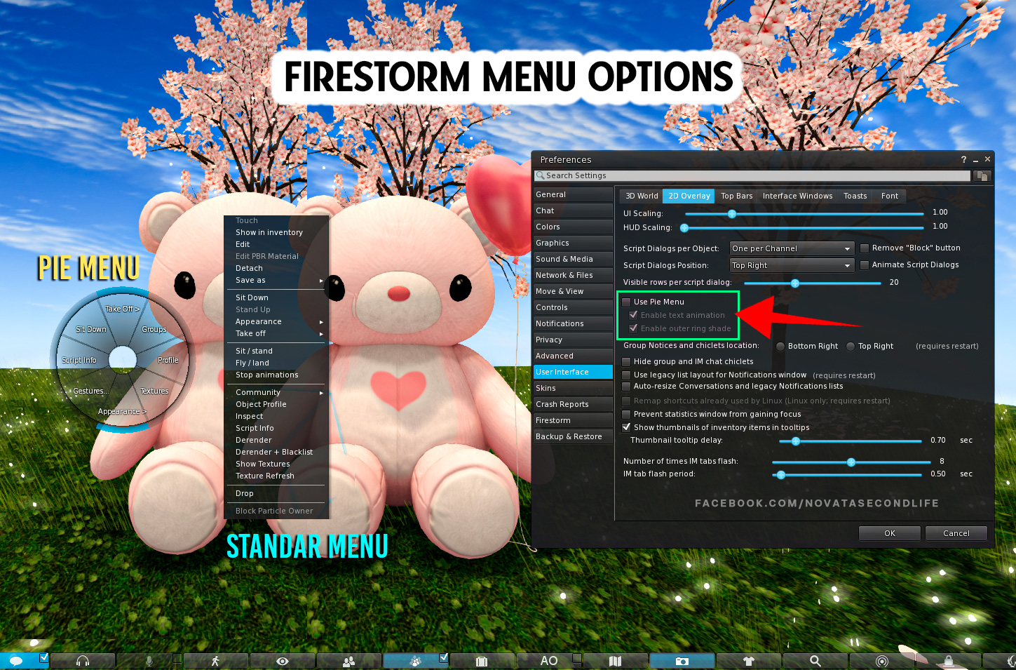 Novata - #Firestorm MENU 