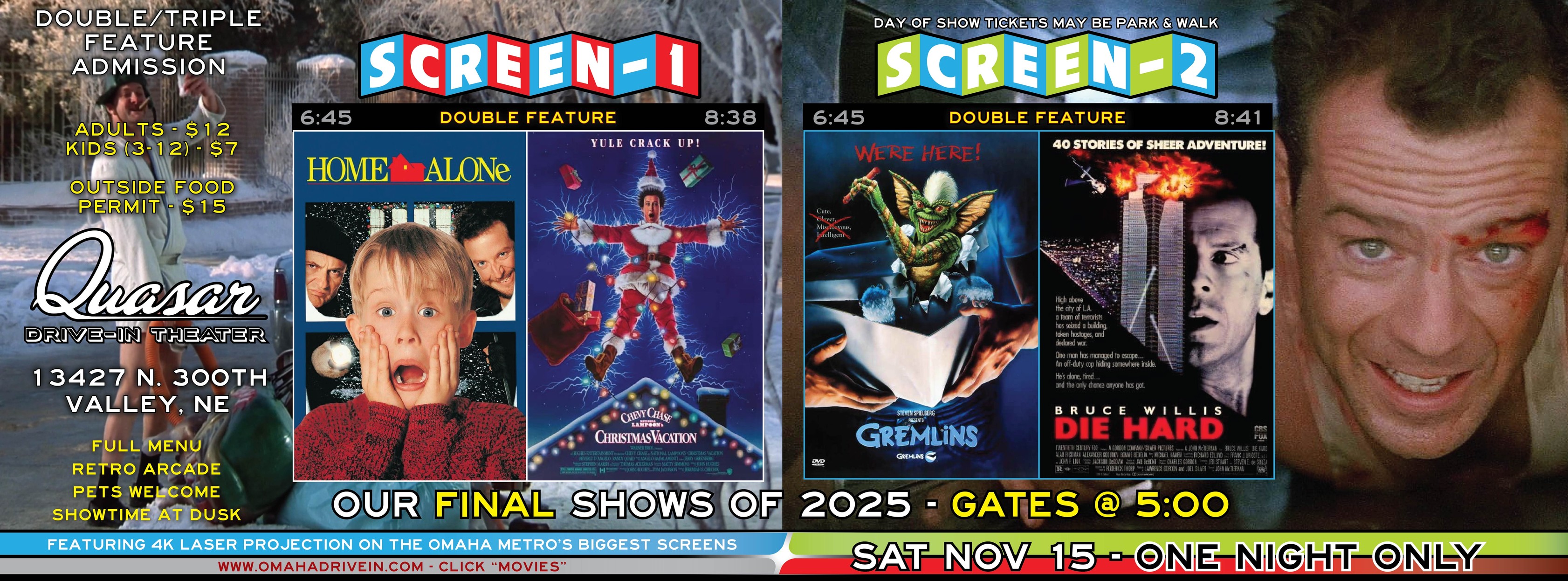Well, this is it. . . 11/15... - Quasar Drive-In Theater | Facebook