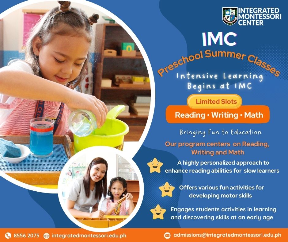 Integrated - IMC is offering its Preschool Summer Classes to children ...