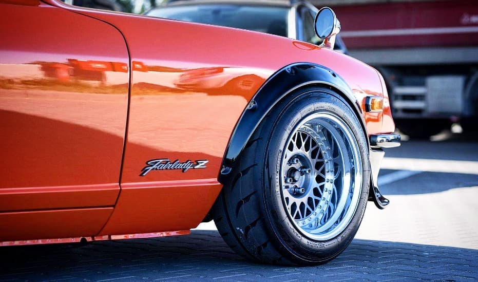 Datsun - Some more of BBS RM :) same wheels.. Before rotors got painted ...