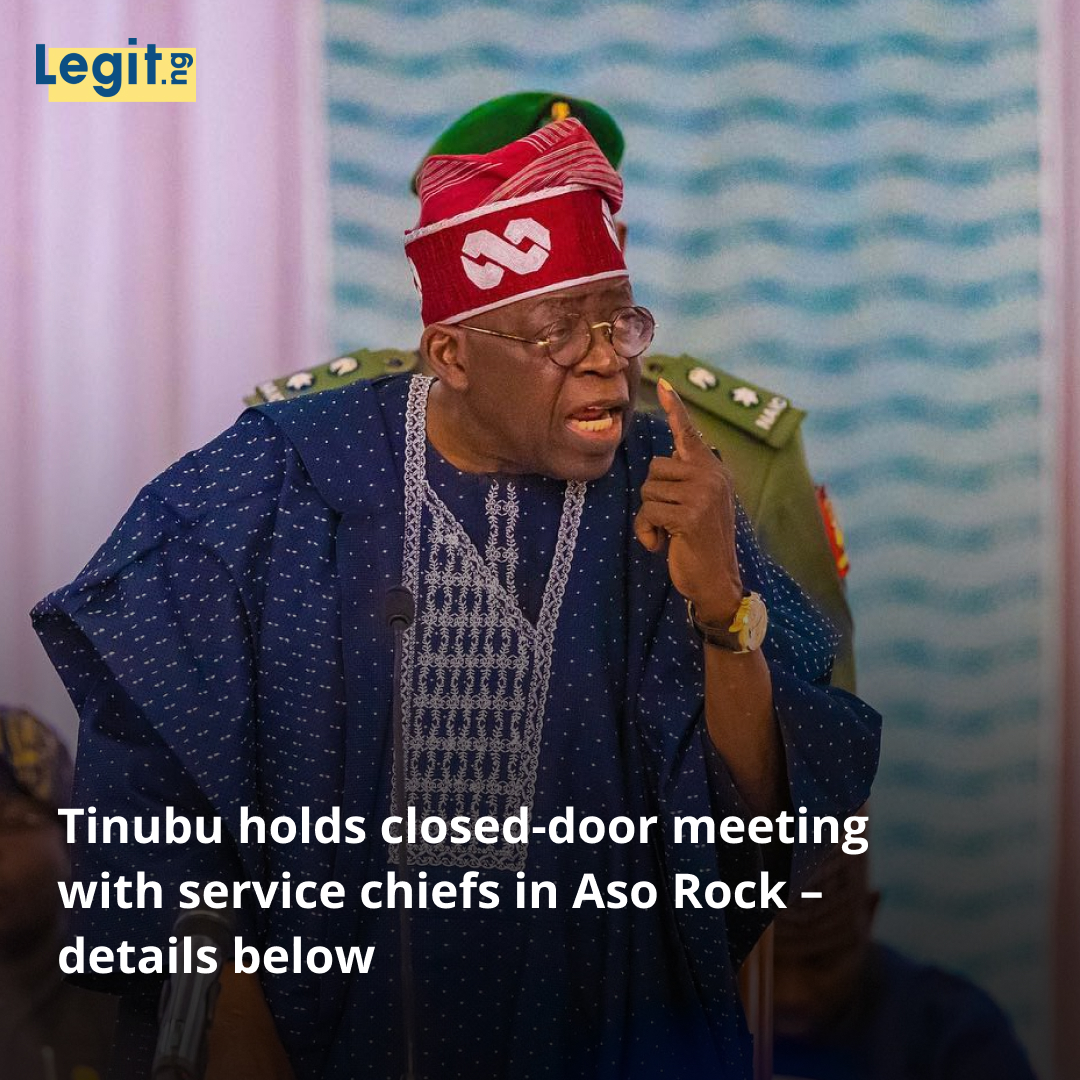 Legit.ng - Tinubu is holding his first meeting with the service chiefs ...