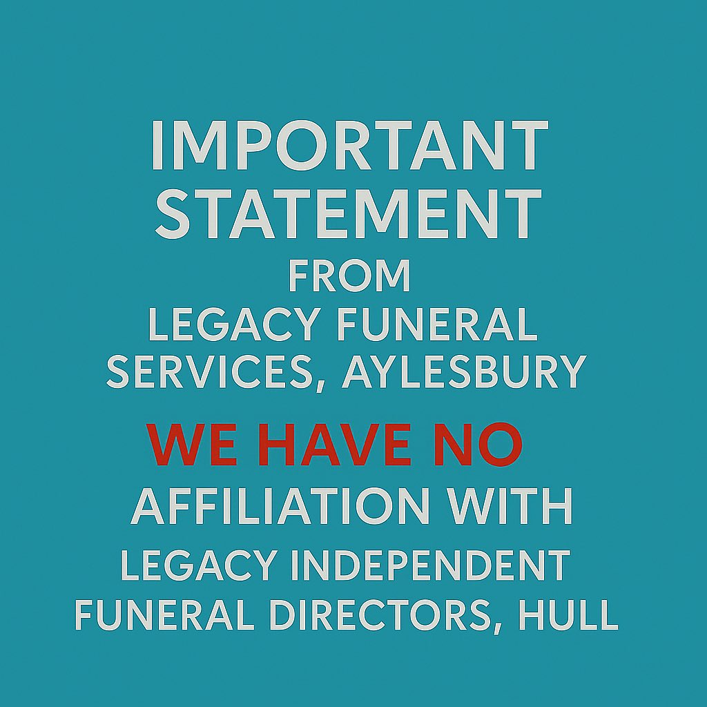 🕊️ A Statement from... - Legacy Funeral Services, Aylesbury | Facebook