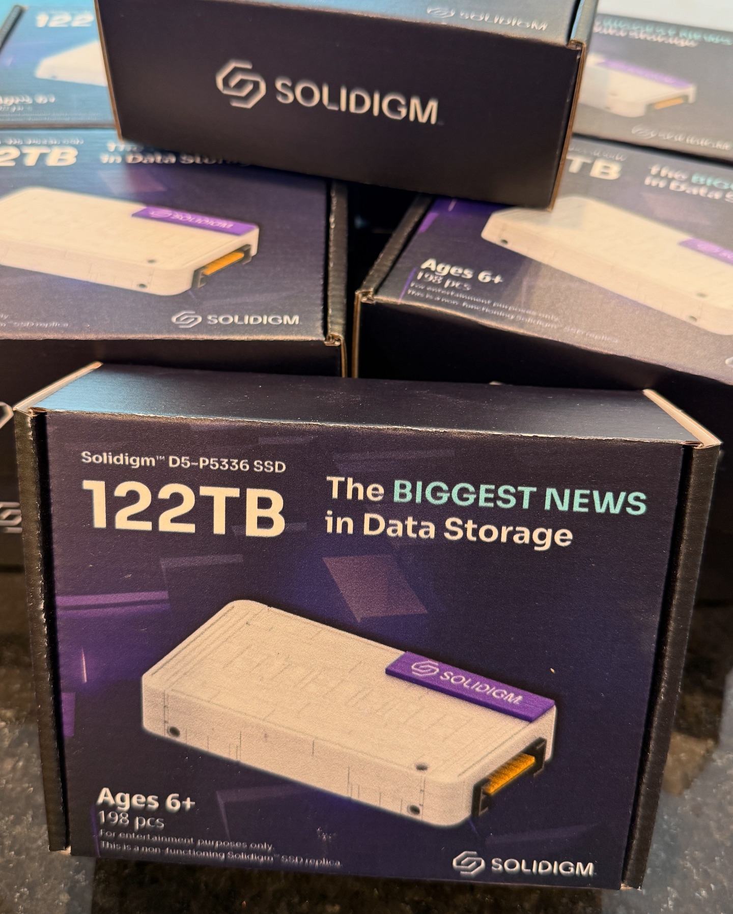StorageReview - New batch of storage in the lab! #solidigm...