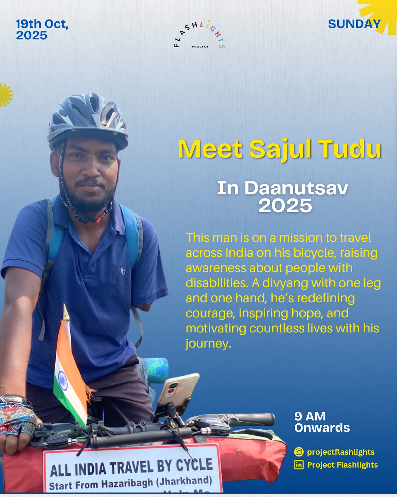 Project - Meet Sakul Tudu! A brave divyang with one leg and one hand ...