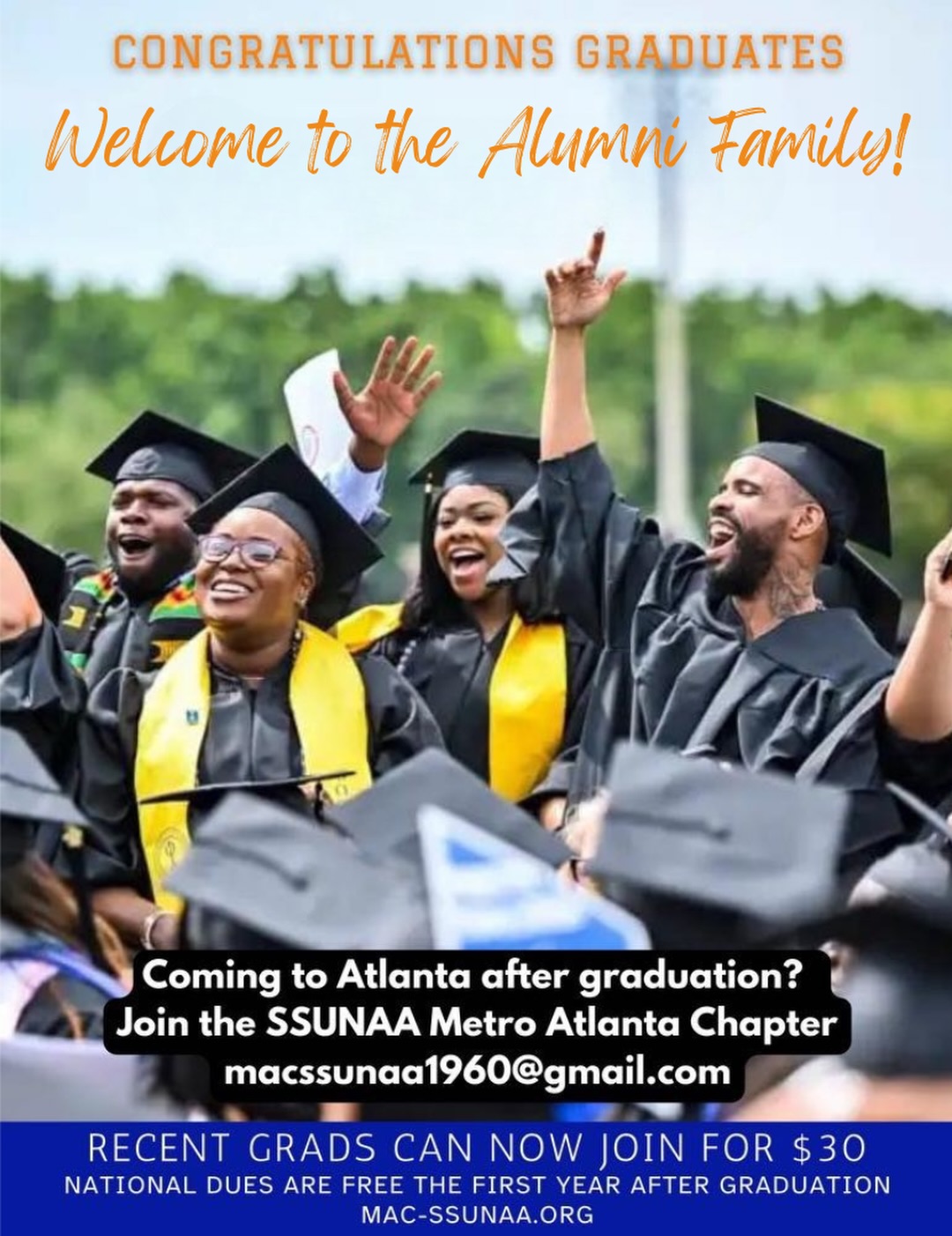 🎓💙🧡 Congratulations to the... - SSUNAA-Metro Atlanta Chapter | Facebook