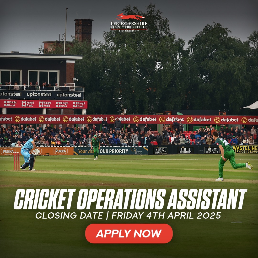📢 We're Hiring! 📢... - Leicestershire County Cricket Club | Facebook