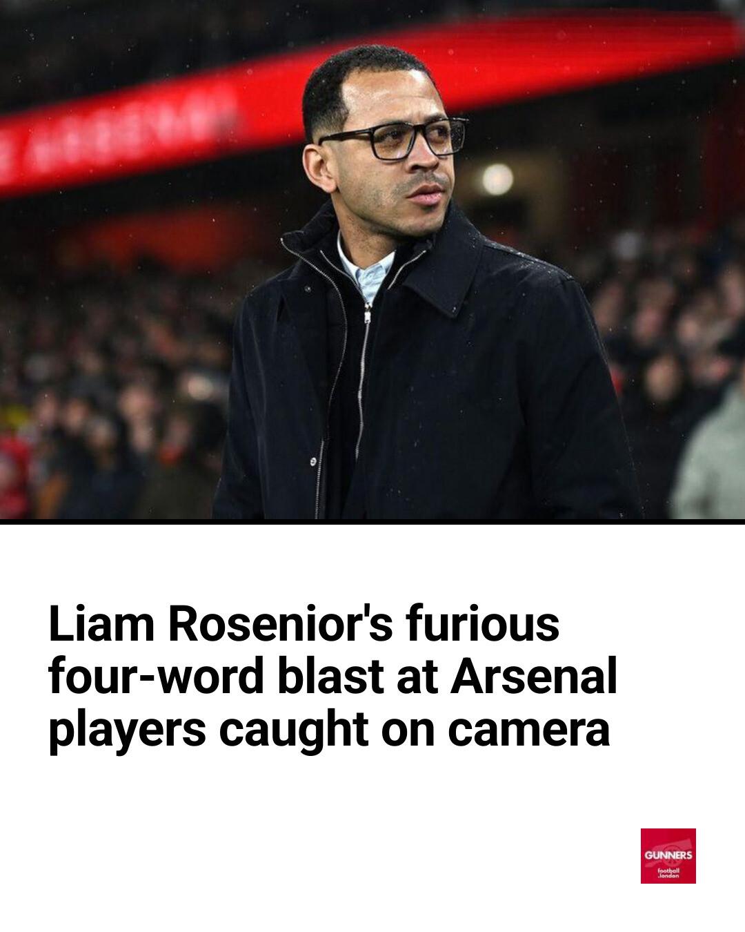 Arsenal - Liam Rosenior made his feelings clear during an angry rant at ...