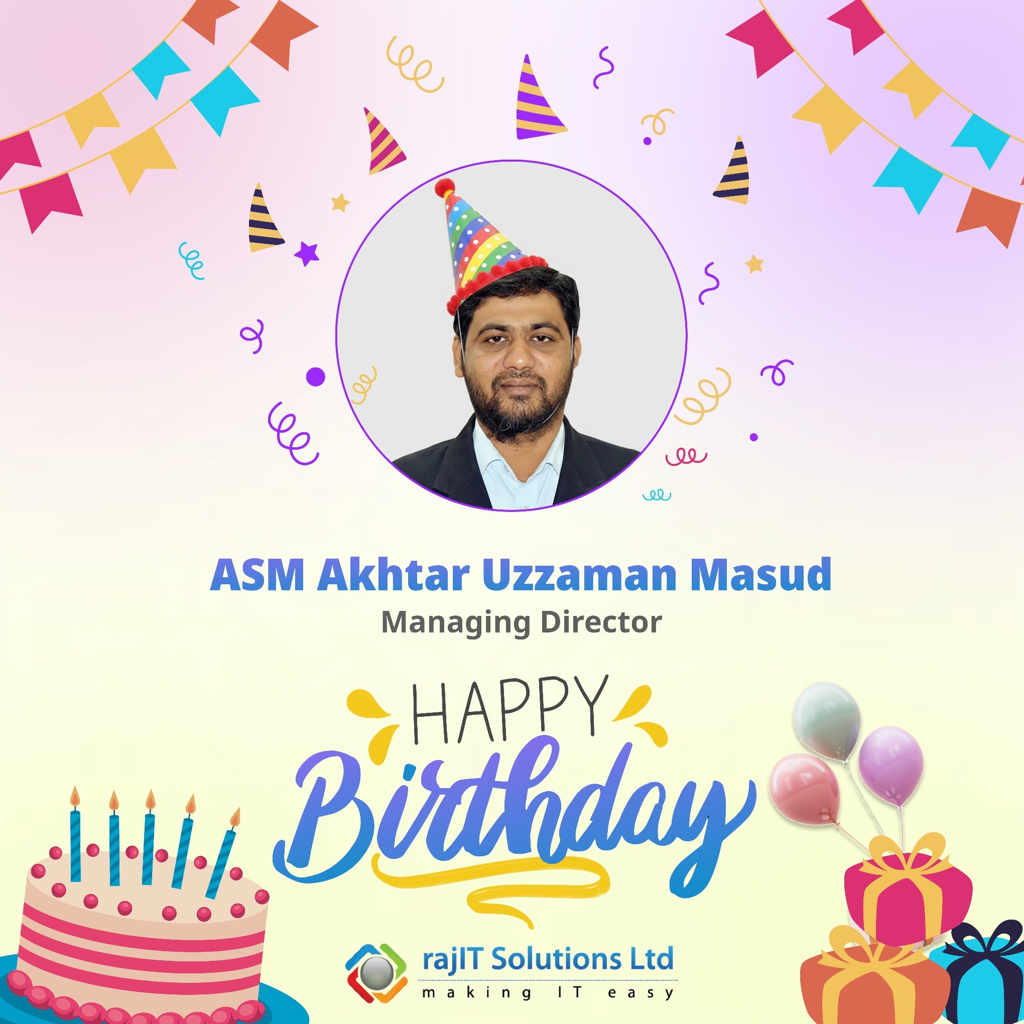 raj - 🎉 Happy Birthday to Our Honorable Managing Director Sir! 🎉 Today ...