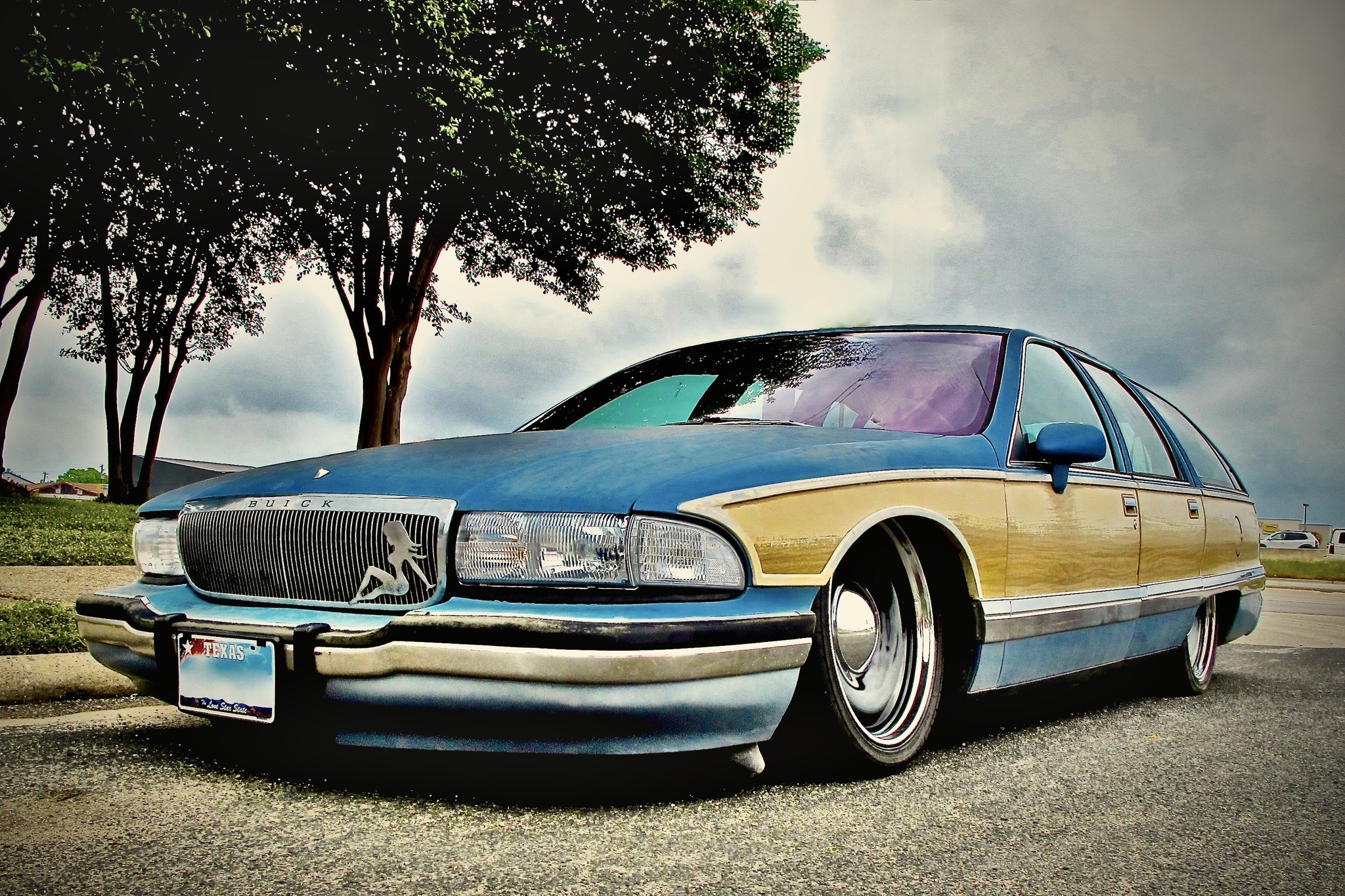 1990s Buick Roadmaster station wagon in S. Austin, Texas. I love a