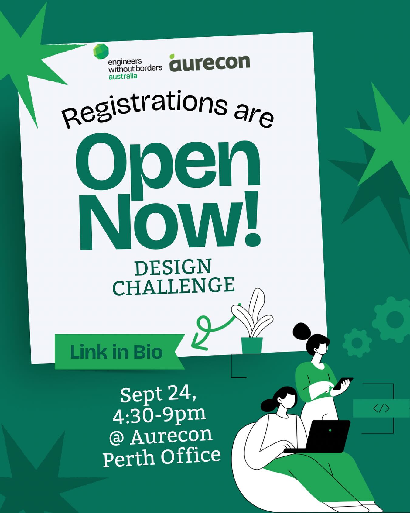 Engineers - 🚨 Registration is now OPEN for the EWB x Aurecon Design ...