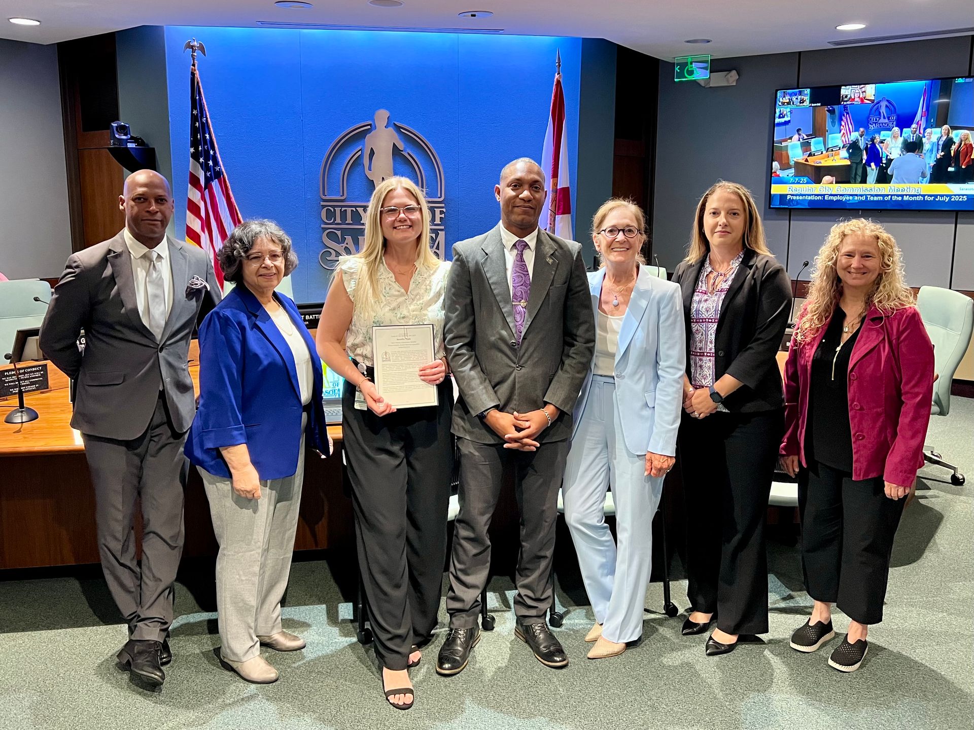 The City Commission recognized the Human Resources Department's