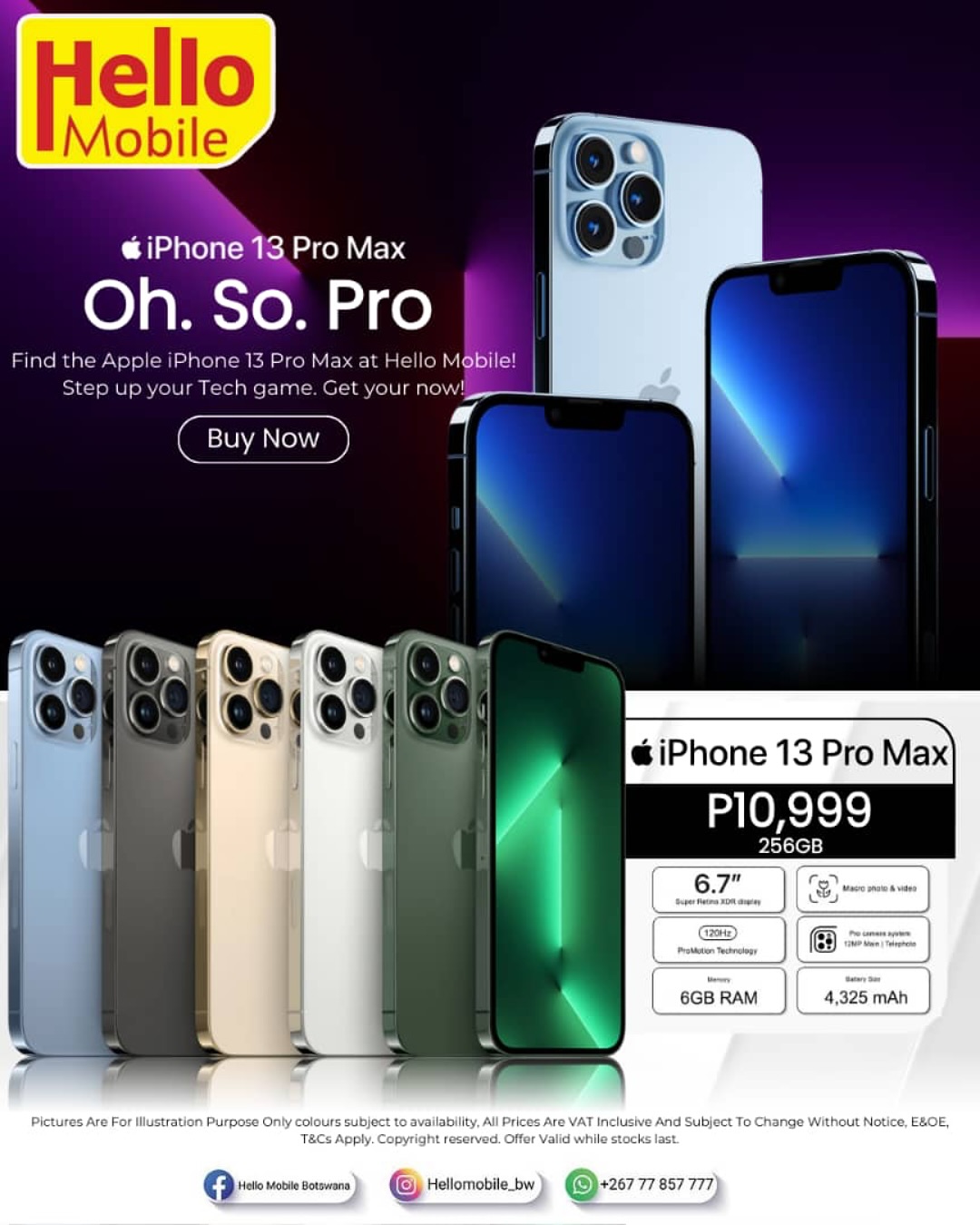 Hello - Level up your style and performance with the iPhone 13 Pro Max ...