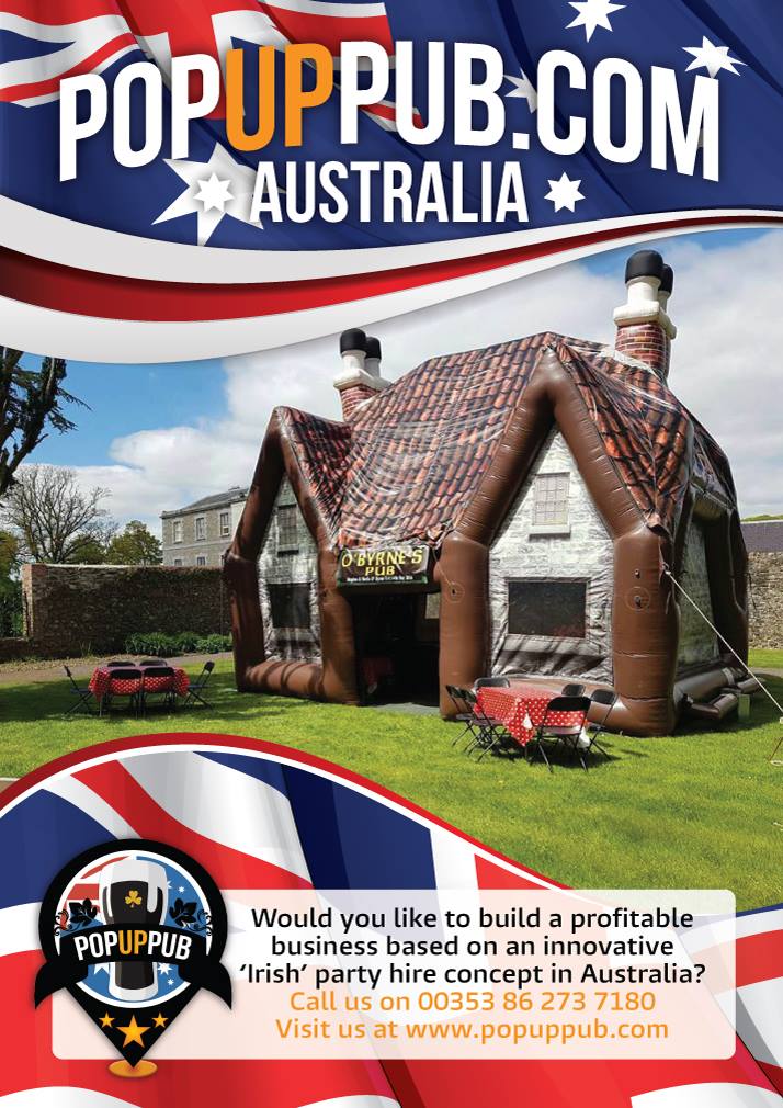 Pop Up Pub - Inflatable Pub Australia | Donegal