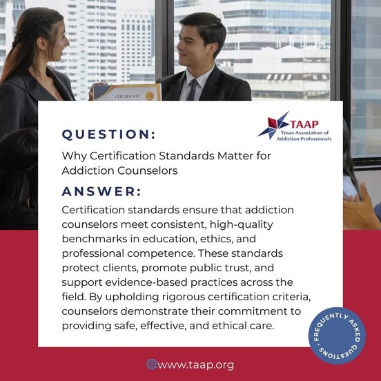 Texas Certification Board Of Addiction Professionals