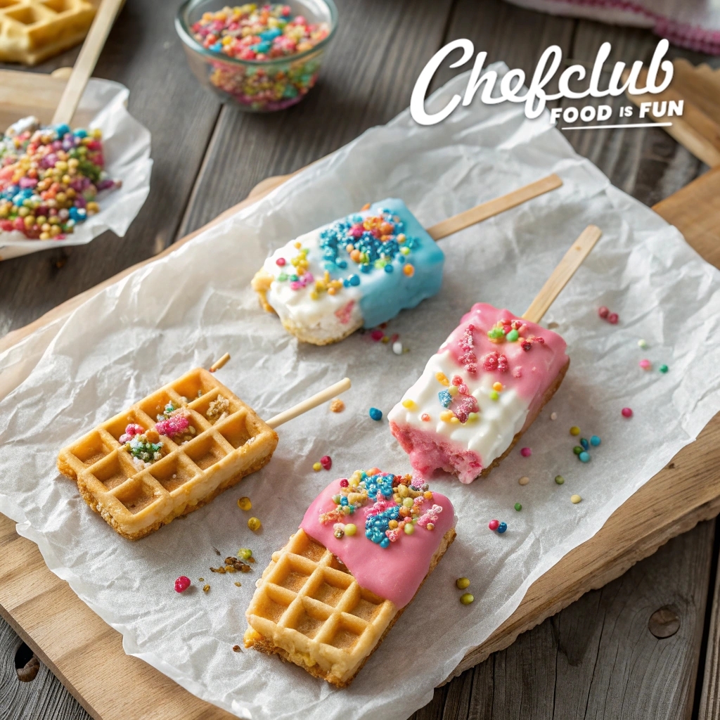 Chefclub - Rainbow fun with Waffle Pop Dippers! 🌈🧇 Total time: 35 ...
