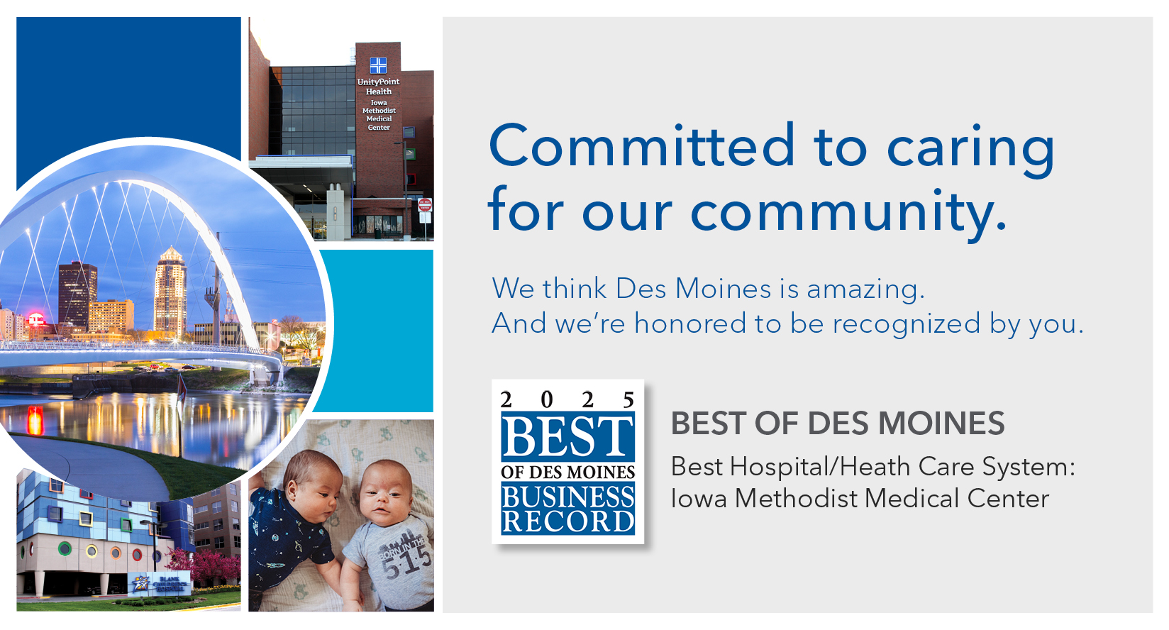 Blank - We’re honored to share that UnityPoint Health – Des Moines has ...