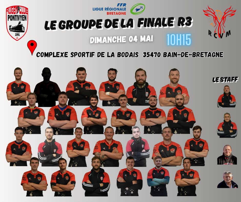 Rugby - J-1 Pour la finale R 3 Ligue Régionale Bretagne de Rugby 2024 ...