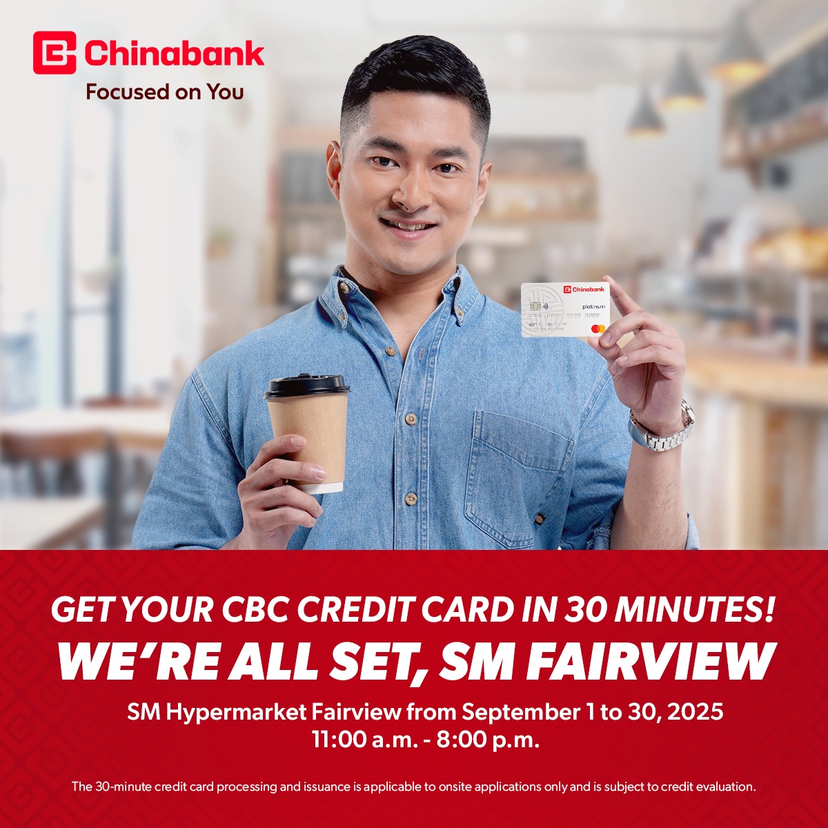 Chinabank - Get a CBC Credit Card fast and easy! Just visit our booth ...