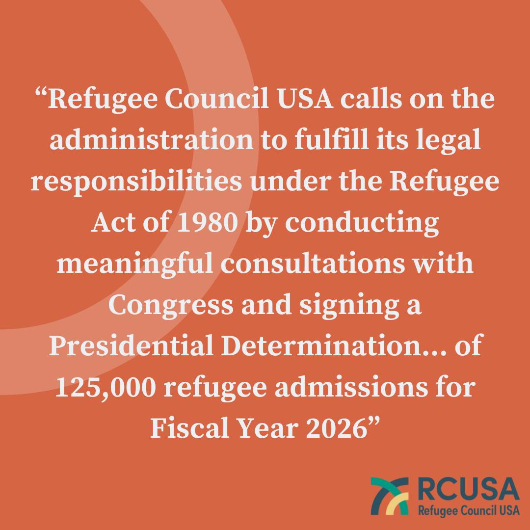 Refugee Council USA - It's not too late to TAKE ACTION. Tomorrow the ...