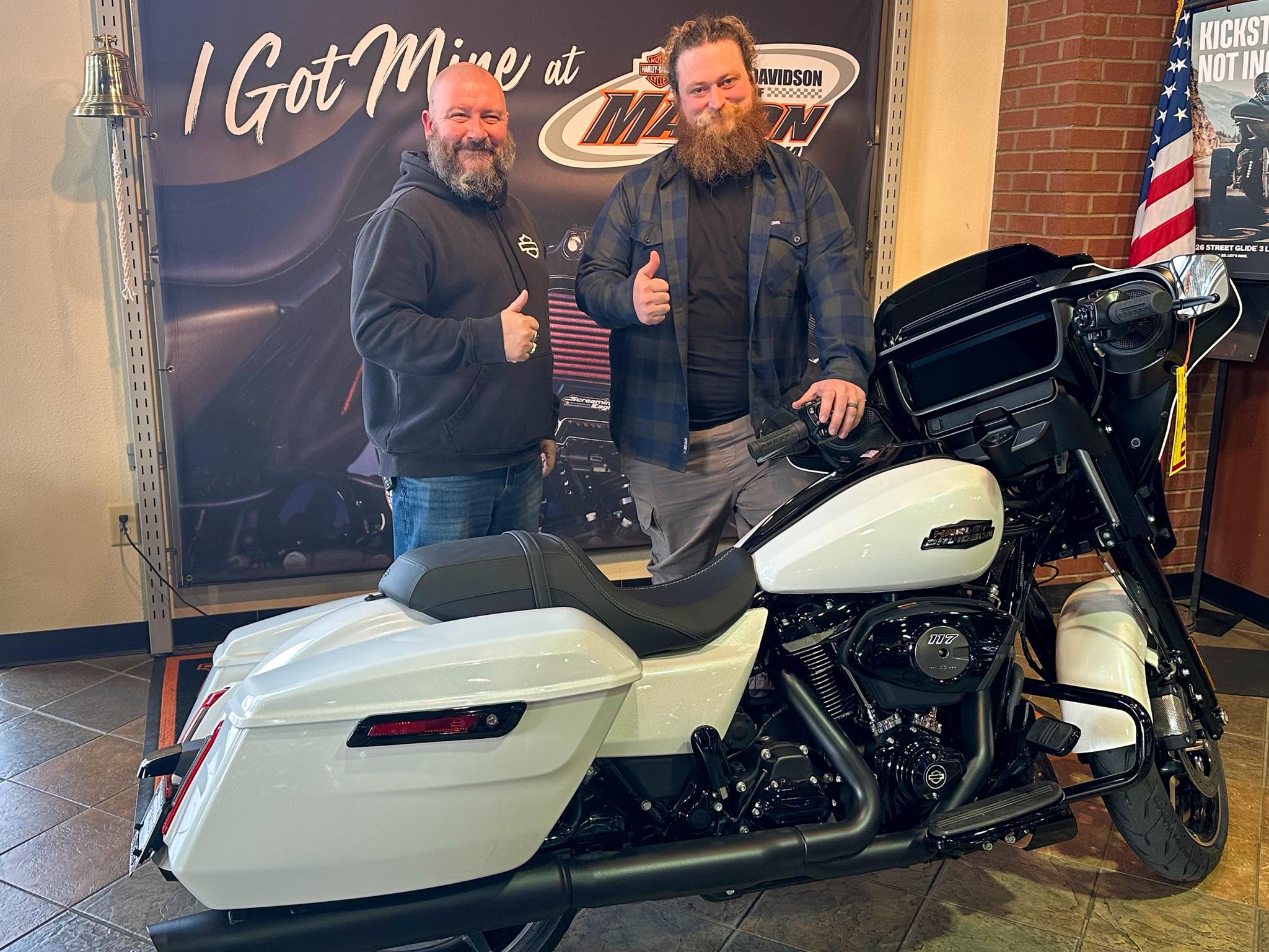 Zach's first Harley-Davidson: 2025 Street Glide in white onyx pearl