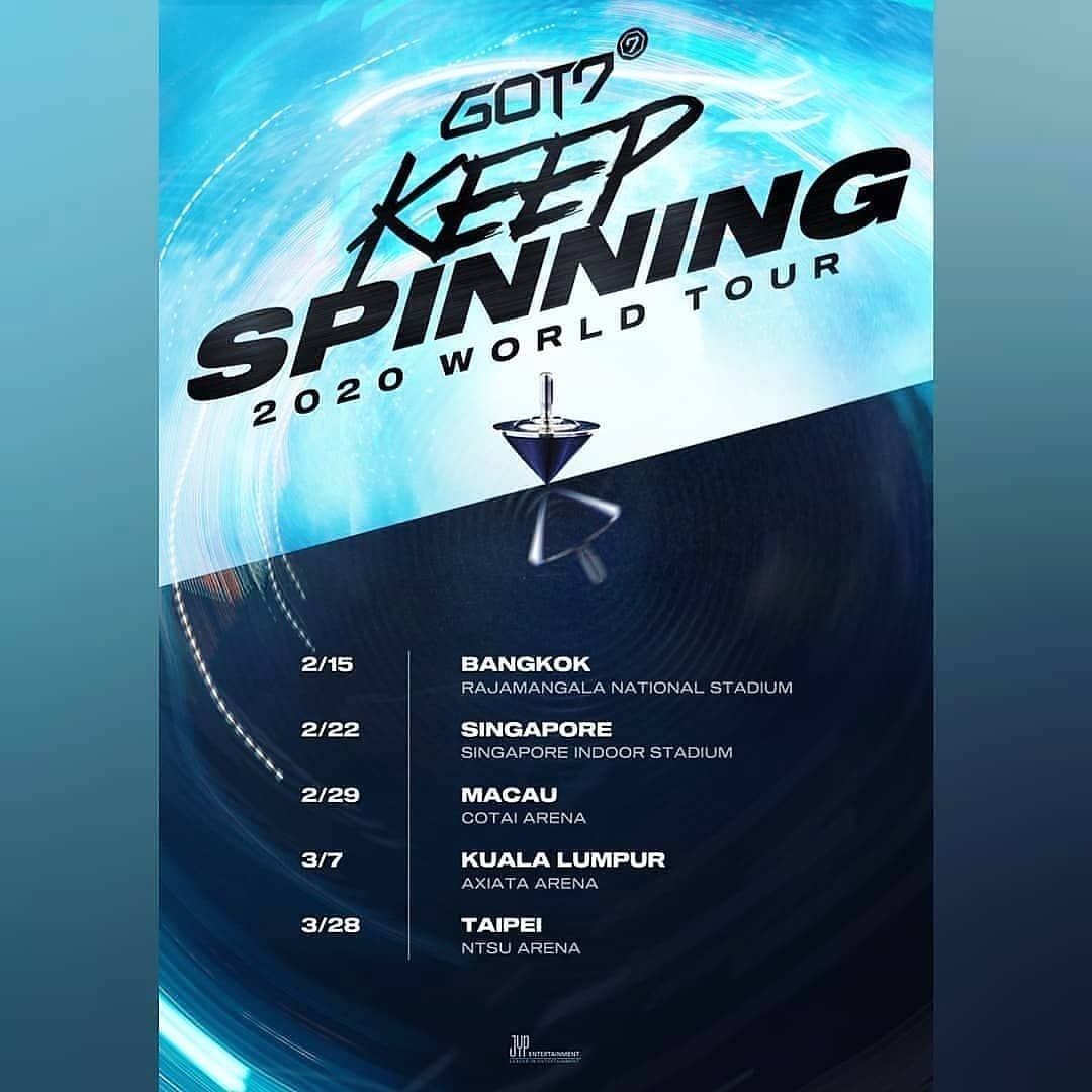 K-POP・アジア GOT7 BluRay [KEEP SPINNING] GOT7 2019 WORLD TOUR KEEP SPINNING OFFICIAL GOODS T-SHIRT A WORLD