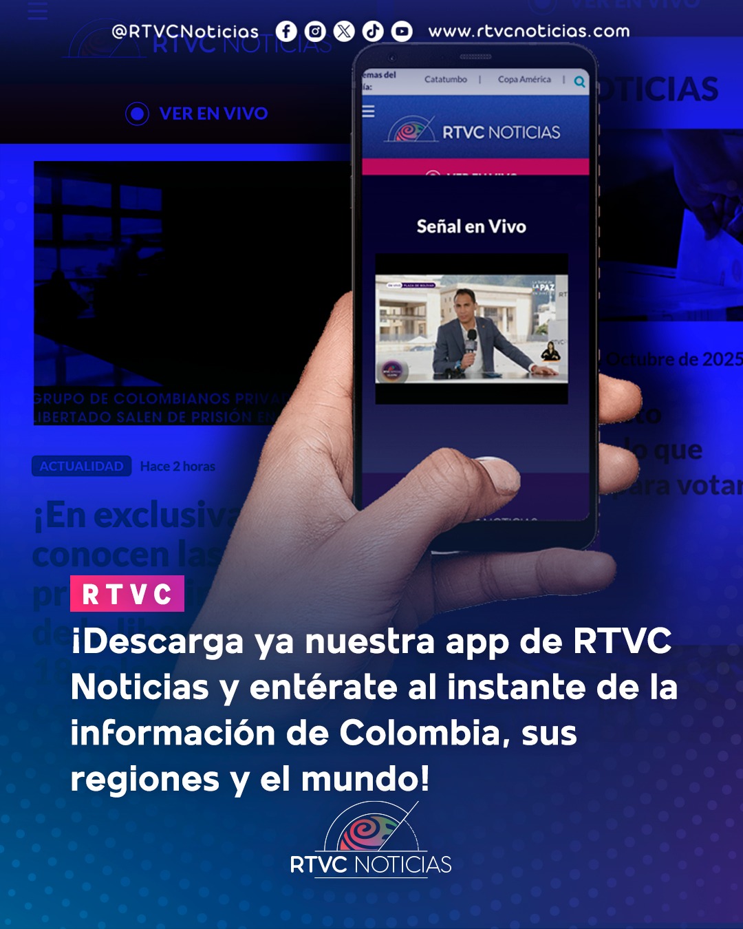 RTVC Noticias - 📱 Recuerda que tenemos nuestra app de... | Facebook