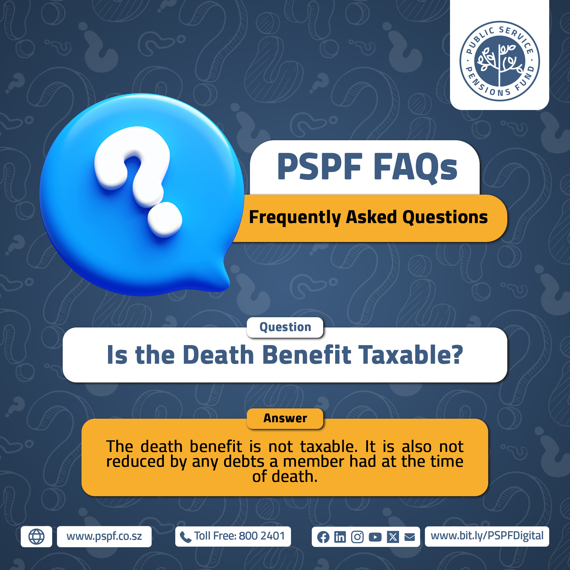 Public Service Pensions Fund - PSPF | Mbabane