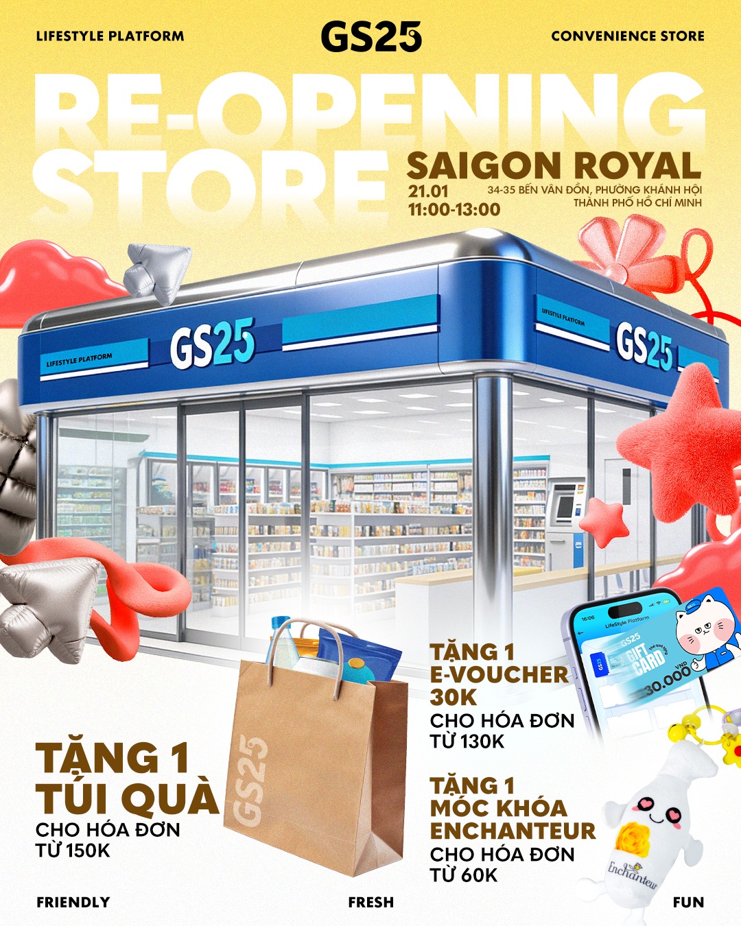 GS25 - RE-OPENING STORE | GS25 SAIGON ROYAL GS25 Saigon Royal chính ...