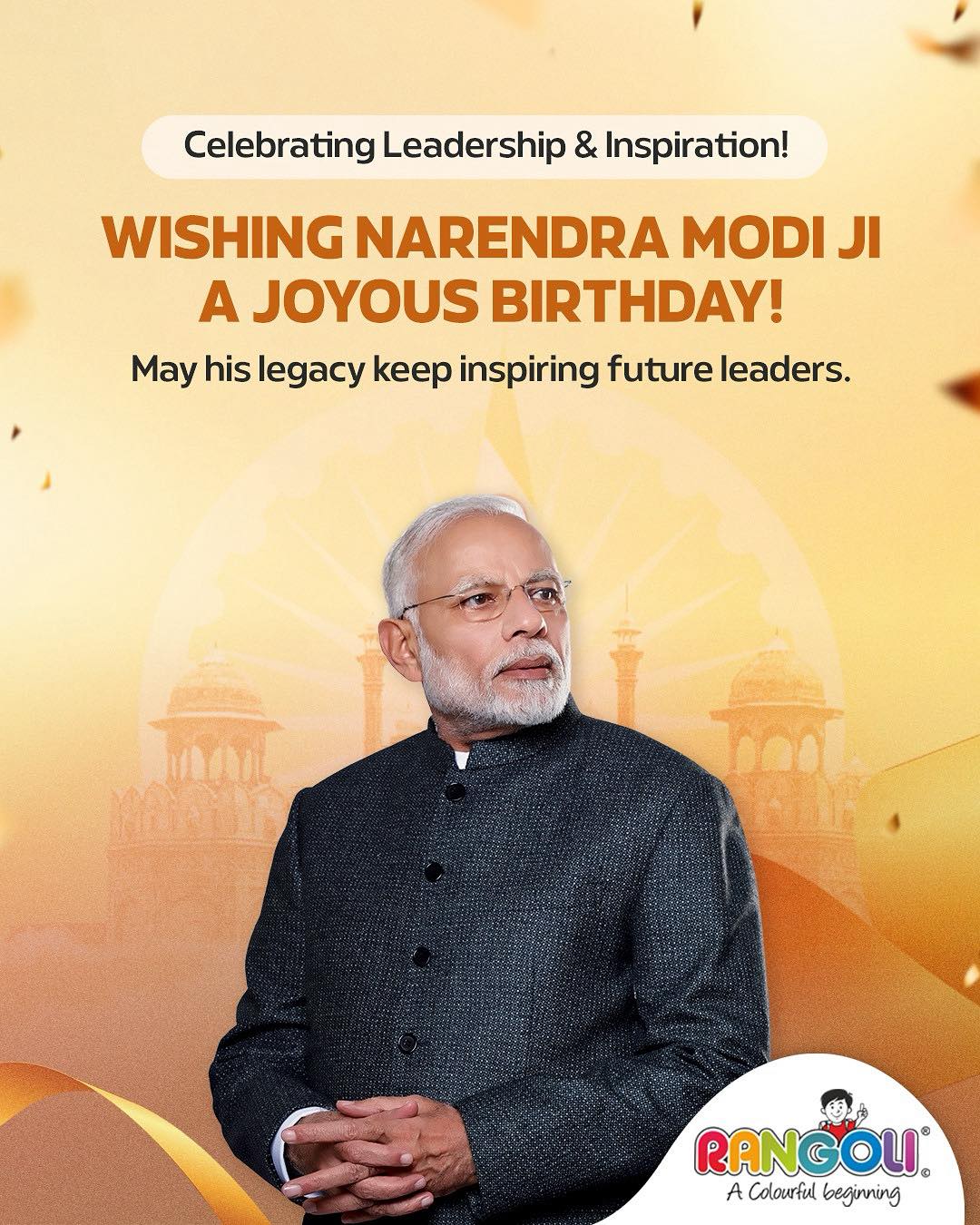 Rangoli - Today, we celebrate the visionary leader and Hon’ble Prime ...