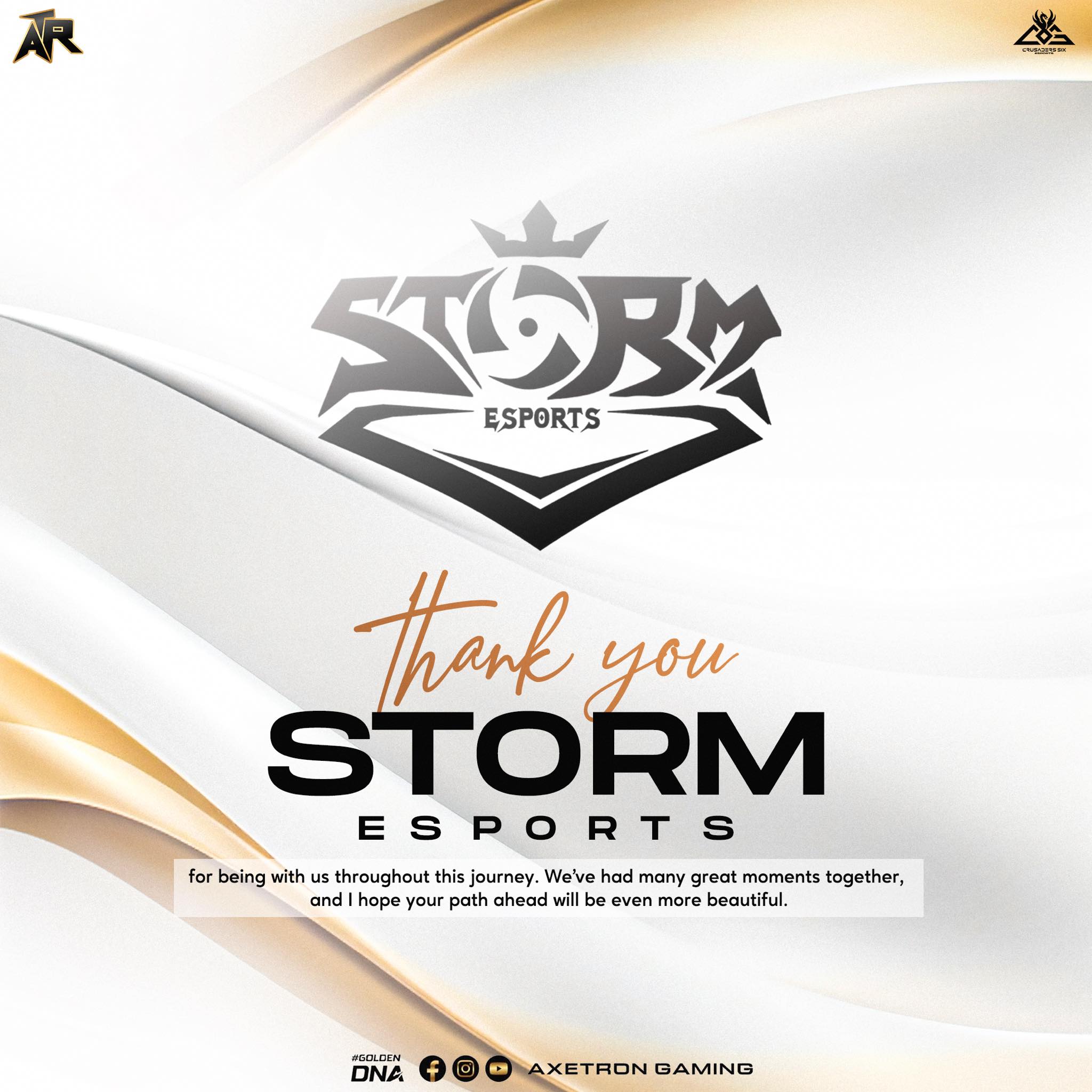 Axetron Gaming - Today, we say farewell to STORM Esports... | Facebook