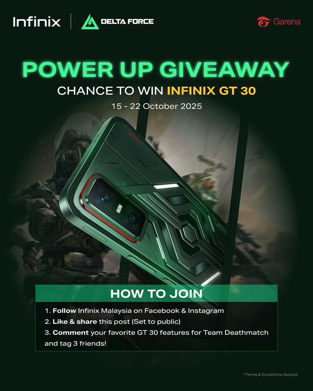 Infinix - ⚡ POWER UP GIVEAWAY! ⚡ Ready to dominate the battlefield like ...