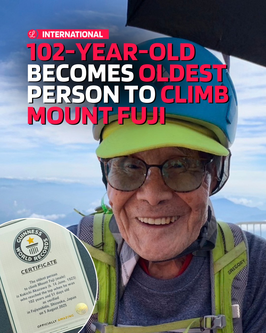 Lovin - Kokichi Akuzawa has officially become the oldest person to ...